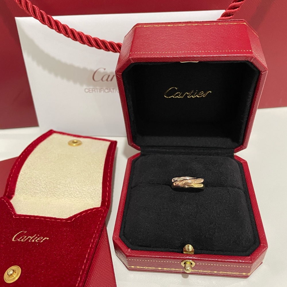 Authentic Cartier Trinity Ring Small 47